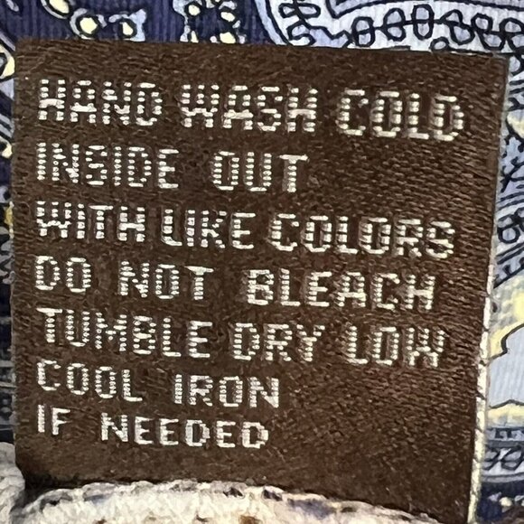 J McLaughlin Dress Blue Print Size Small 3/4 Sleeves - Picture 9 of 9